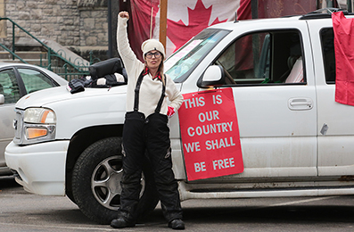 Ottawa Truck Protest : February 2022 : Personal Photo Projects : Photos : Richard Moore : Photographer